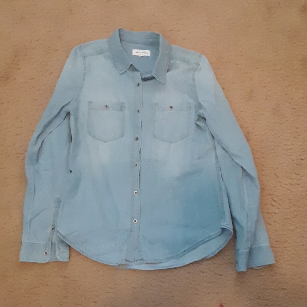 Blue button down worn once